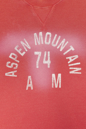 Faded-effect Slogan Sweatshirt