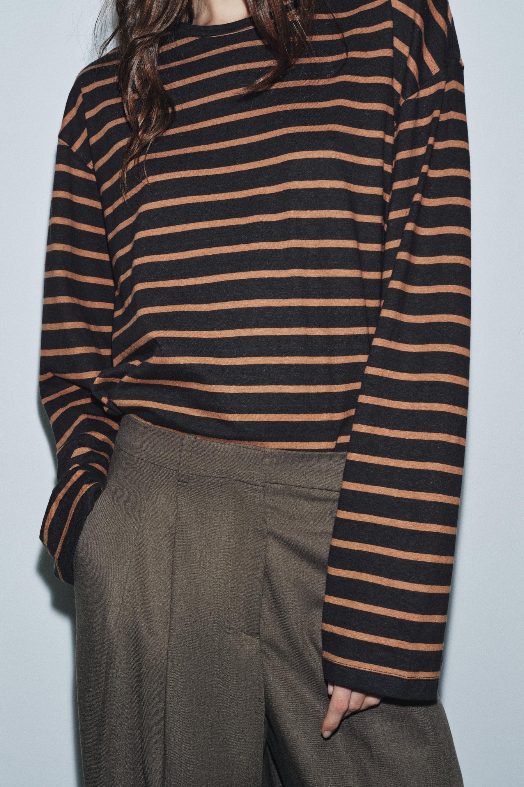 STRIPED LONG SLEEVE SHIRT