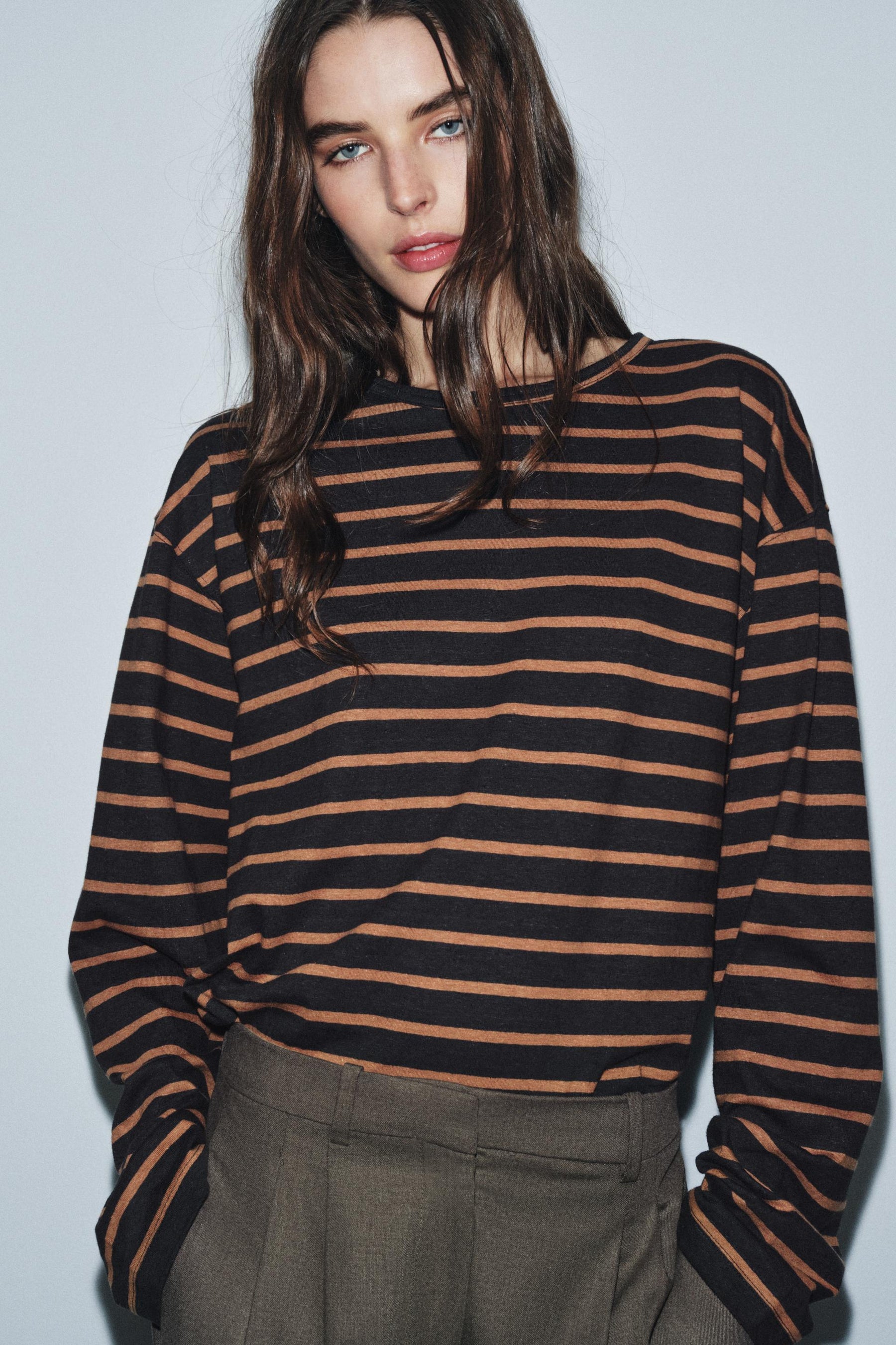 STRIPED LONG SLEEVE SHIRT
