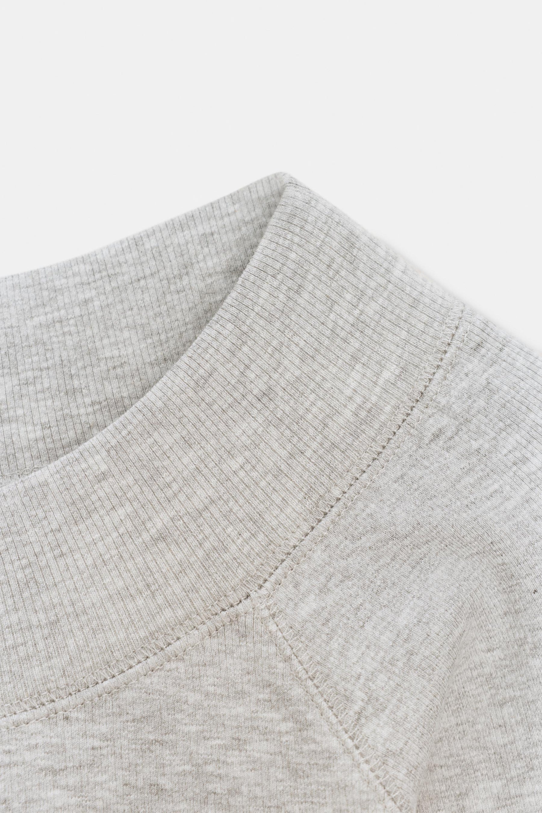 Ribbed Boat Neck Shirt