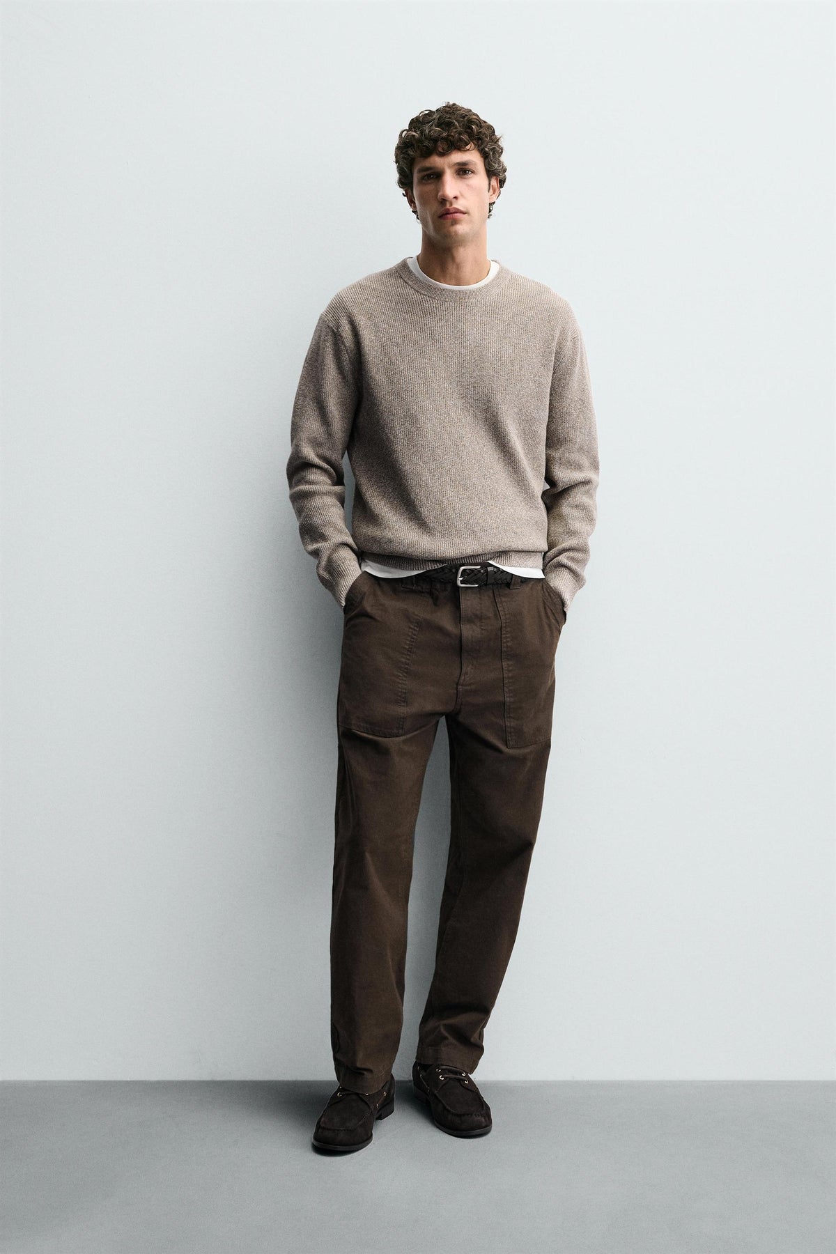 PURL KNIT SWEATER - Image 1