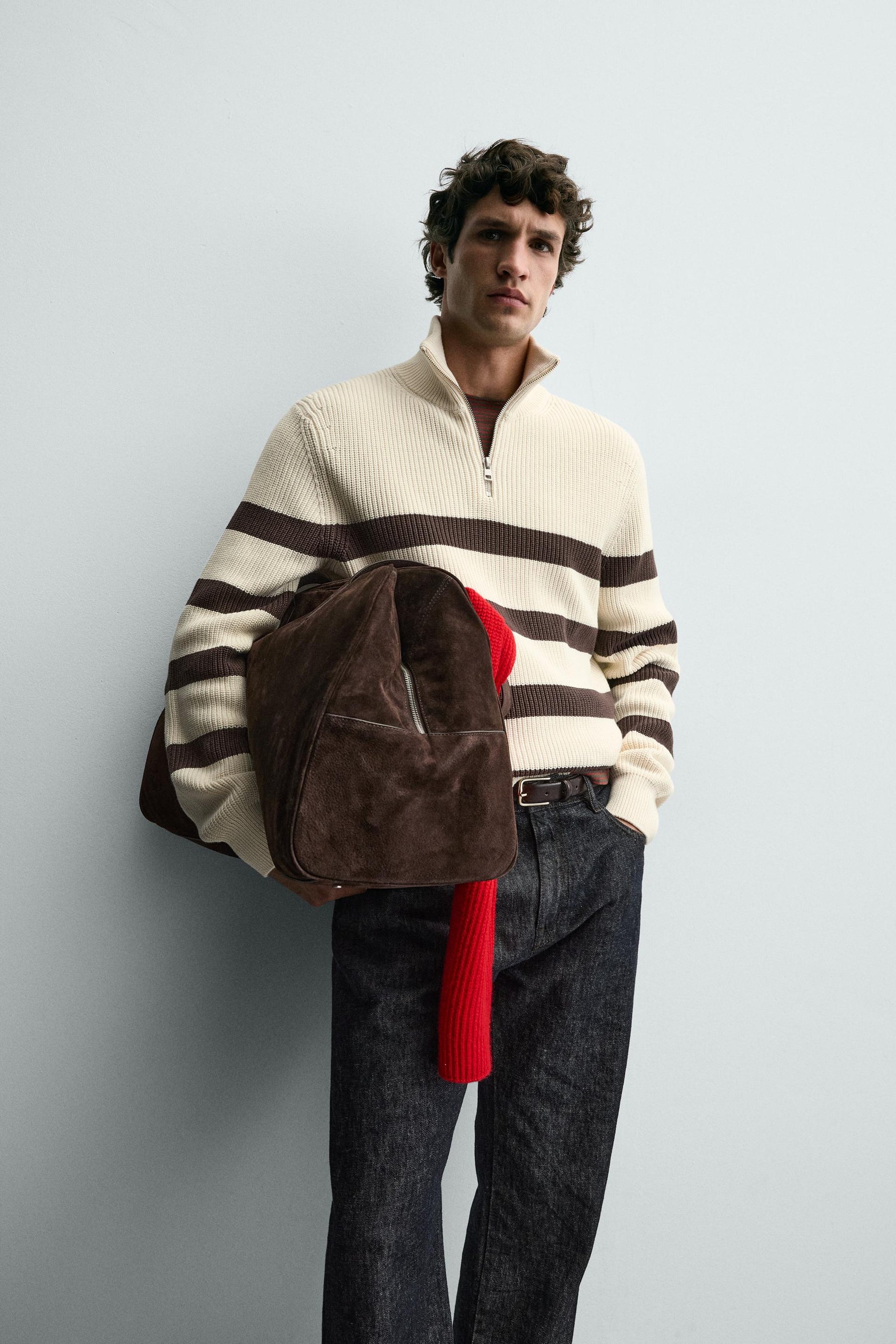 PURL KNIT QUARTER-ZIP JUMPER - Image 6