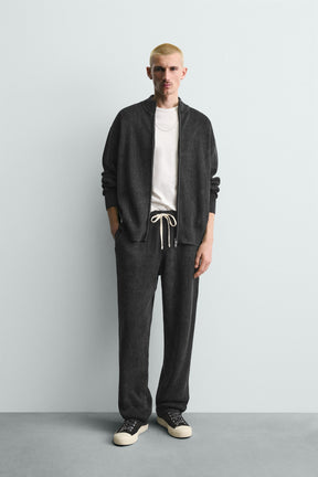 Textured Knit Trousers
