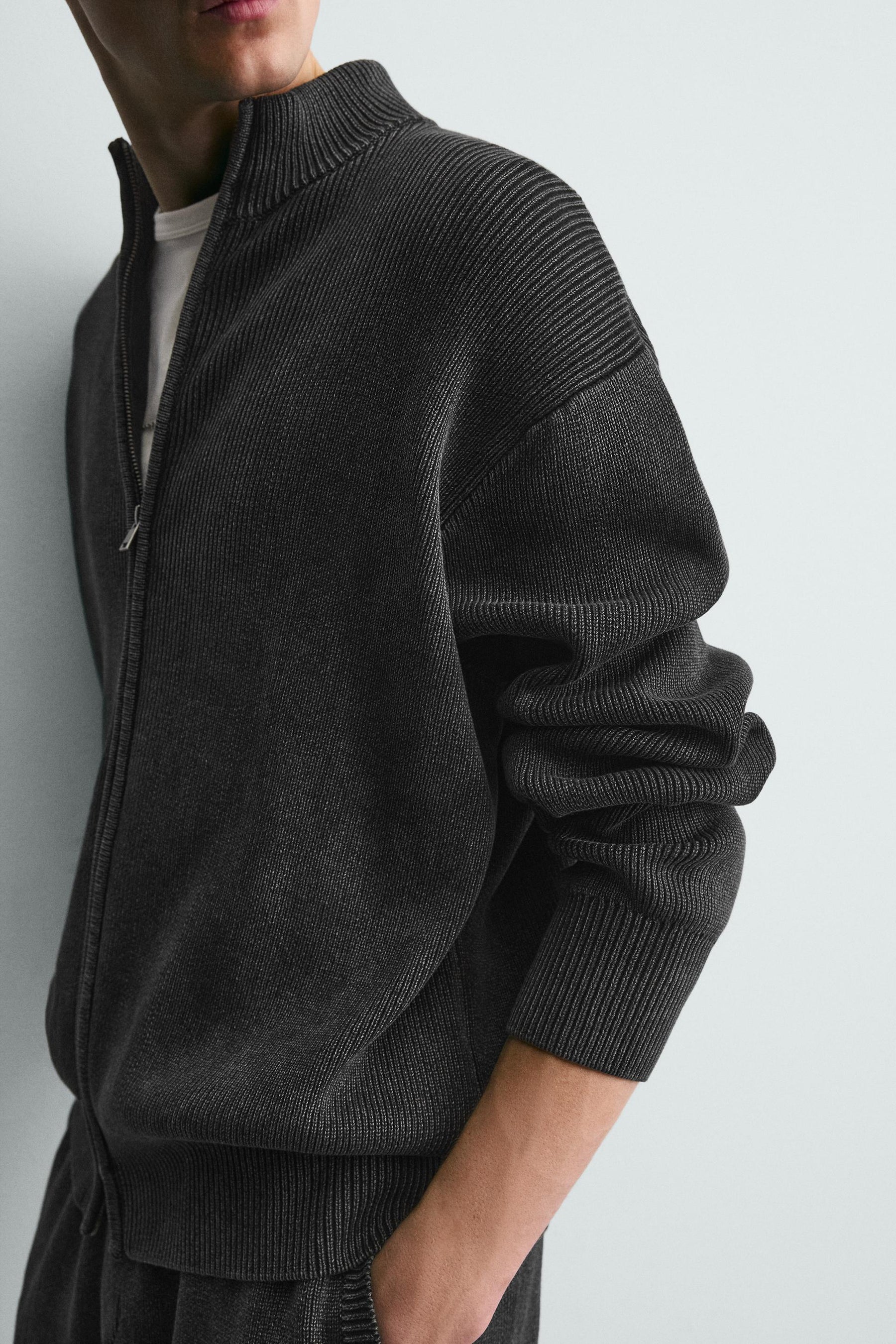 Textured Knit Cardigan