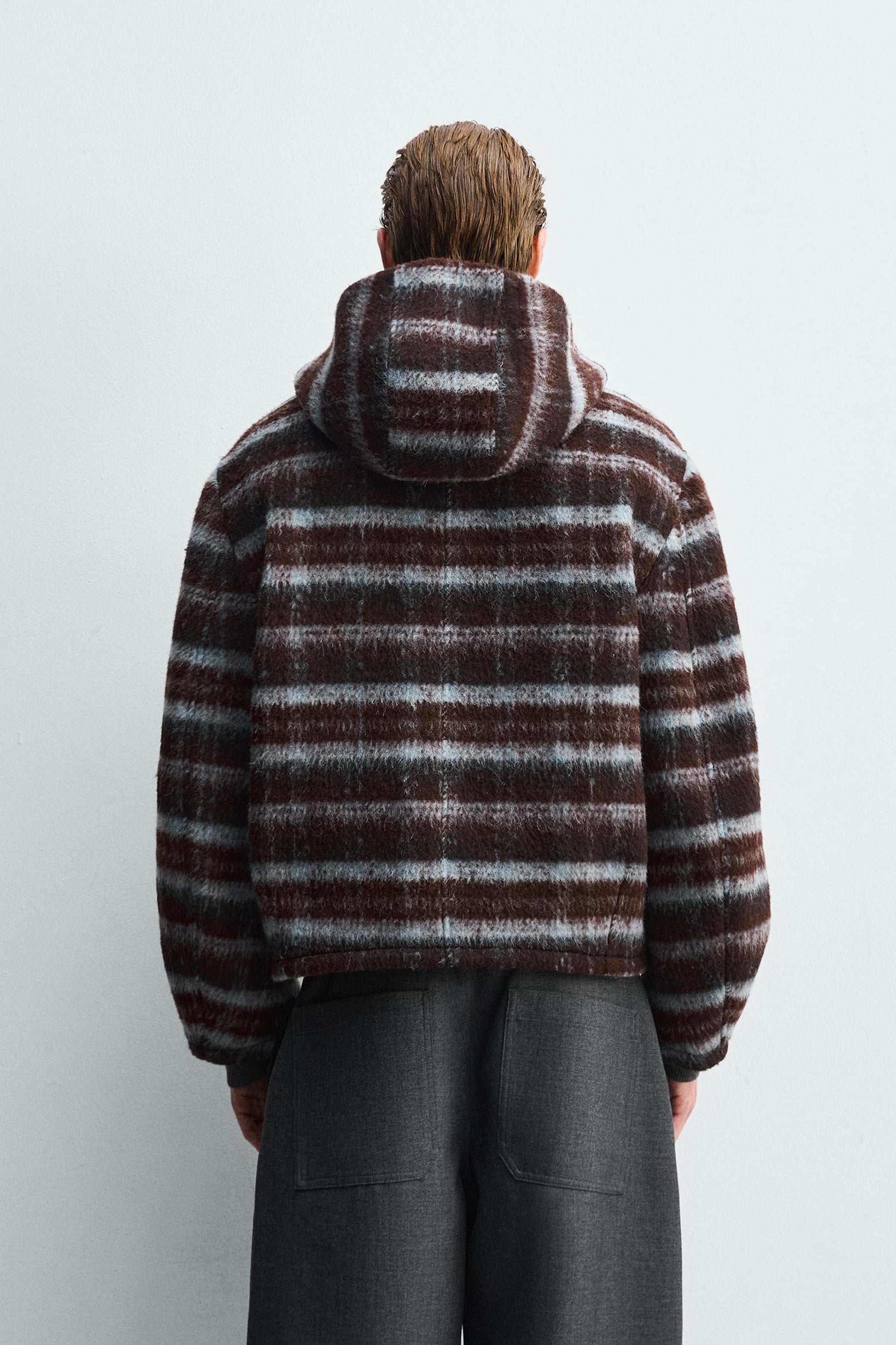 Hooded Check Jacket