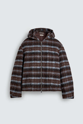 Hooded Check Jacket
