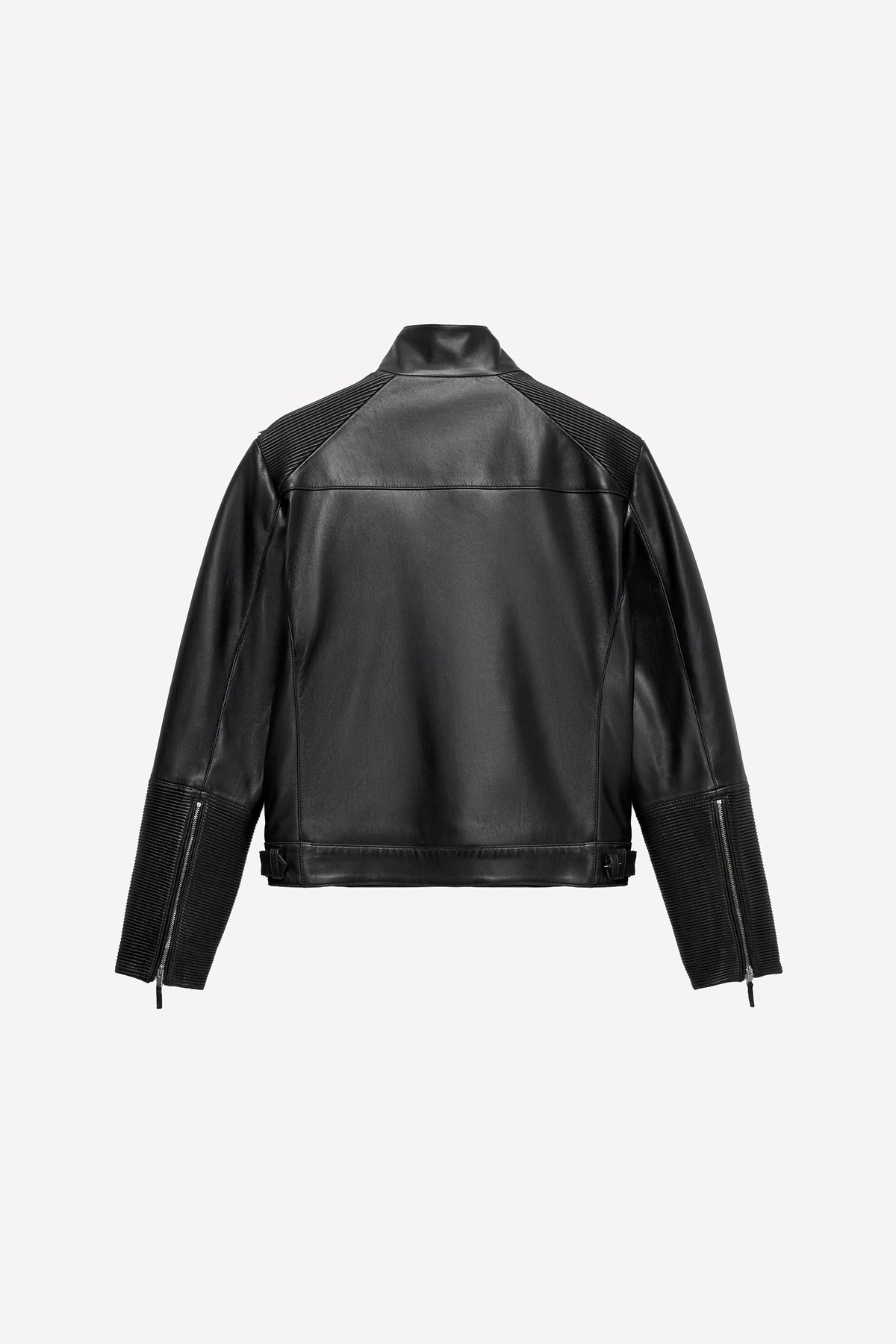 LEATHER BIKER JACKET