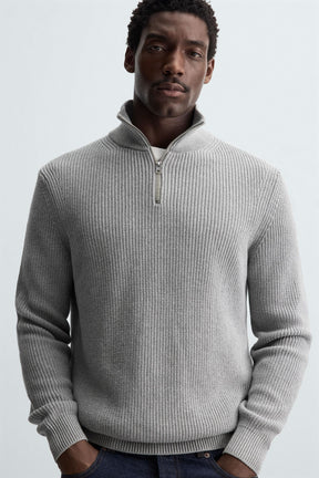 Zip Knit Pullover