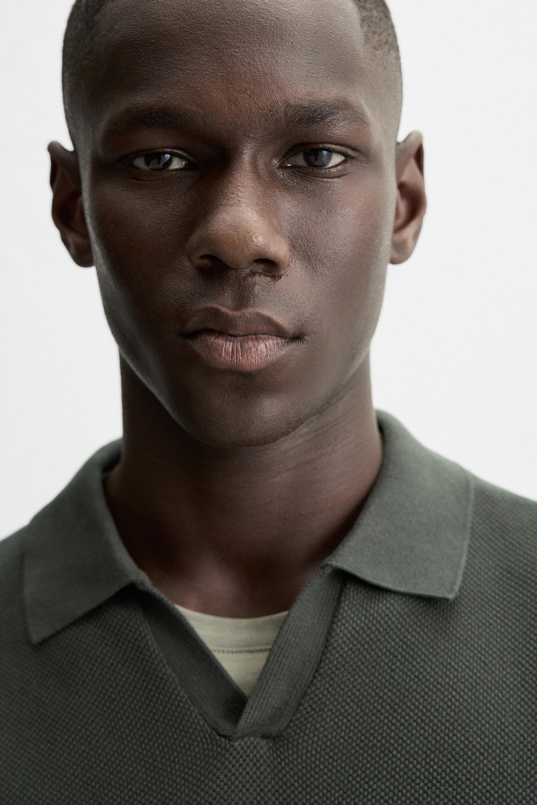 TEXTURED KNIT POLO SHIRT - Image 6