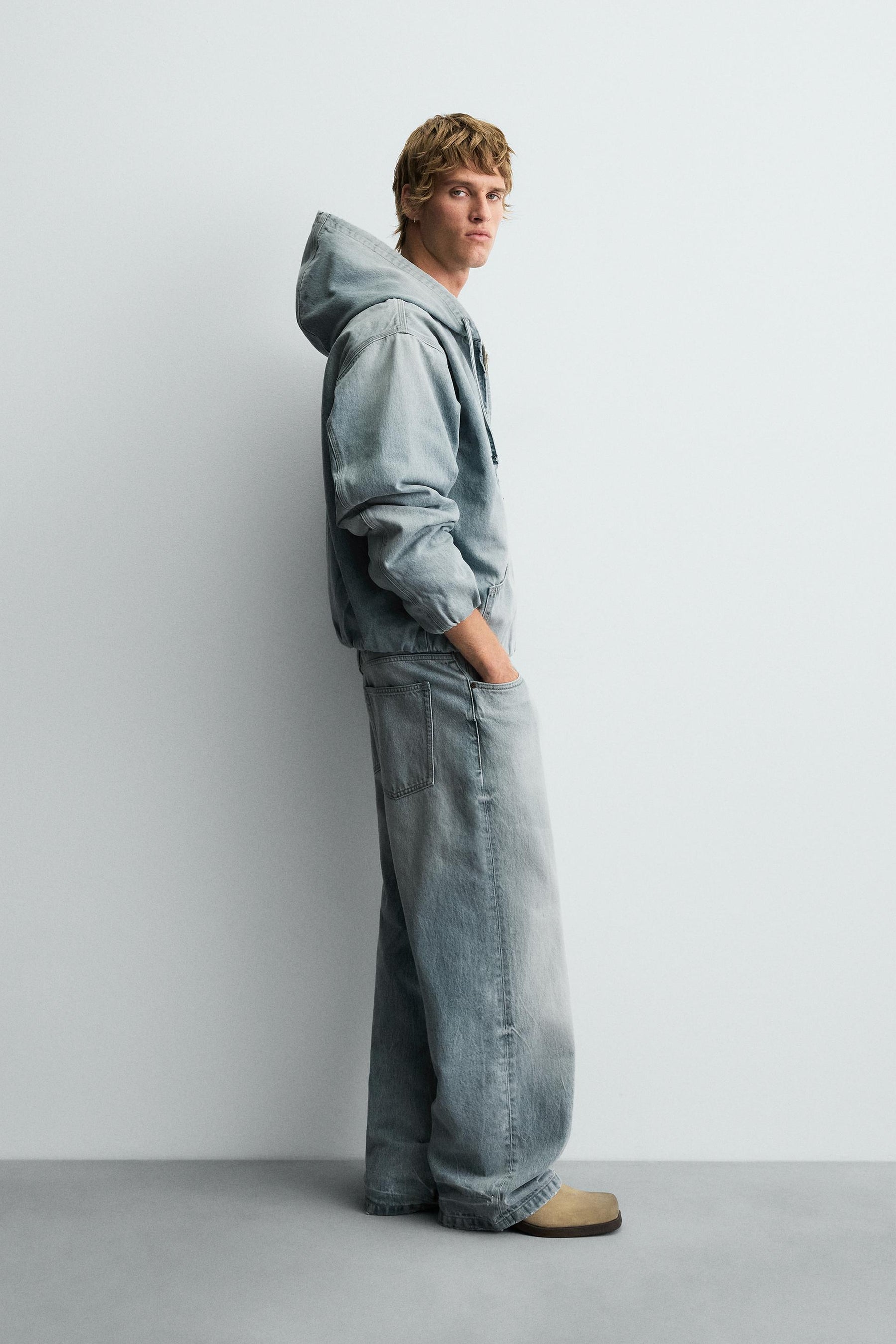 DENIM HOODIE JACKET - Image 4