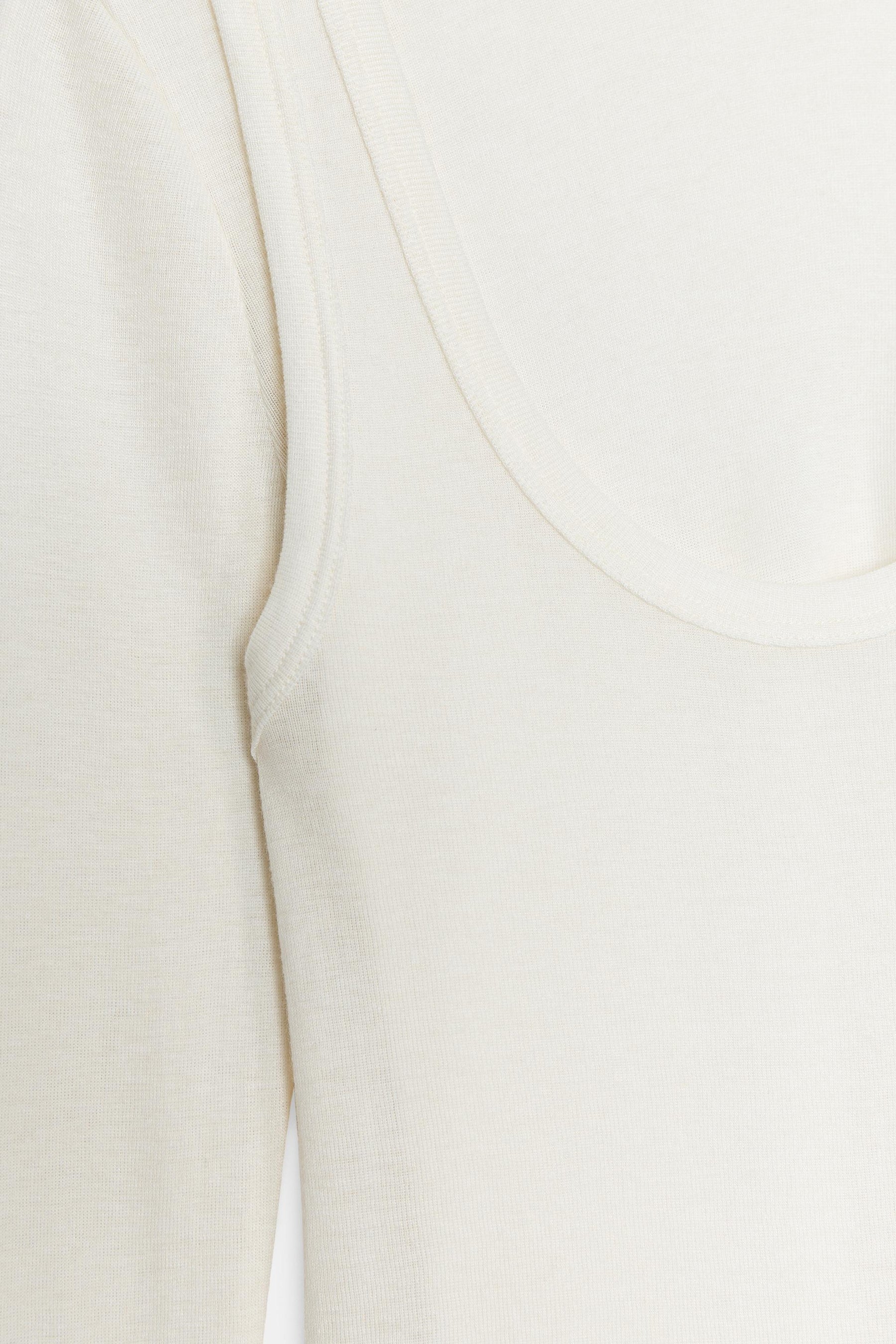 Layered high-neck t-shirt
