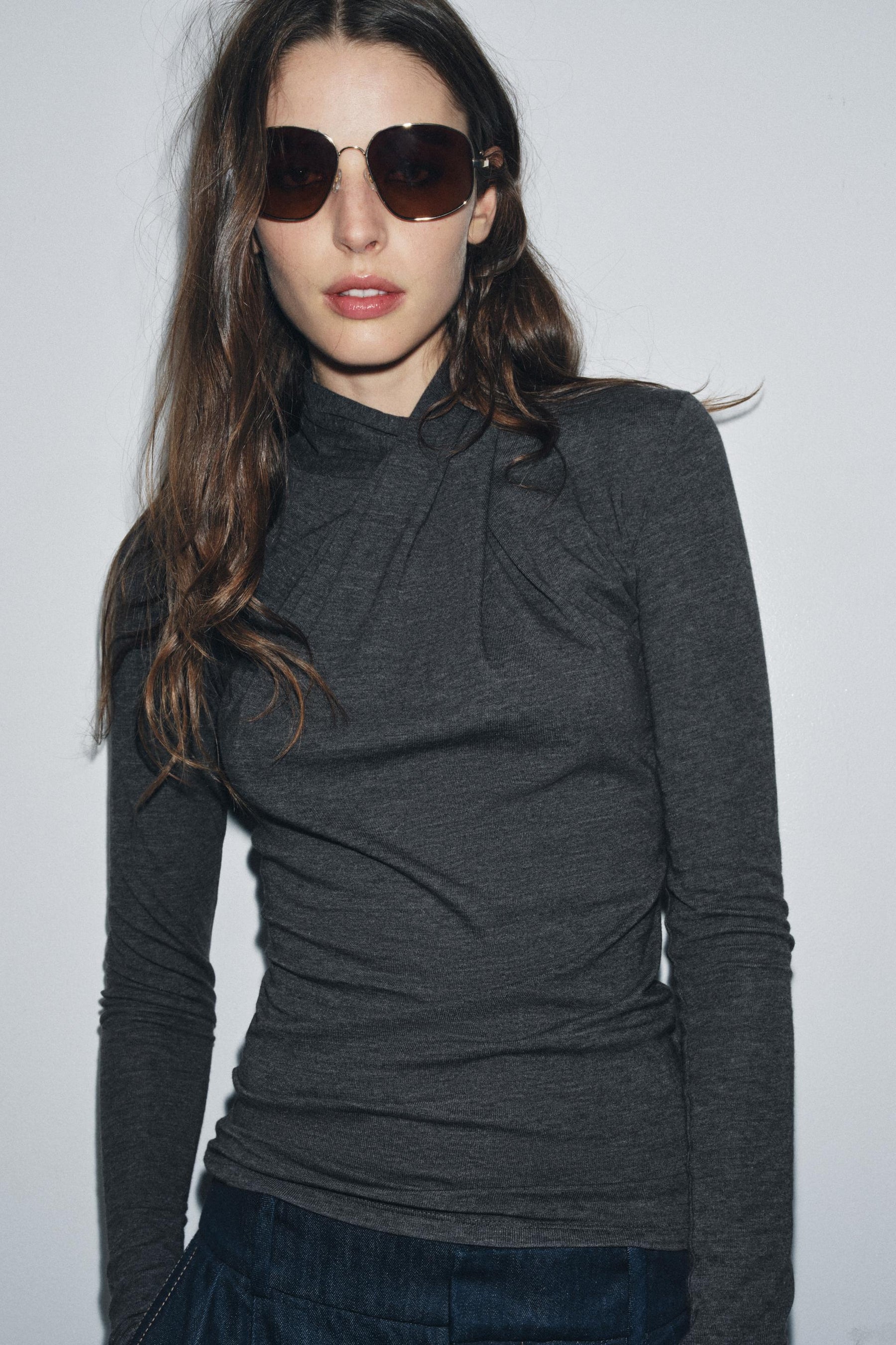 Draped Front T-Shirt