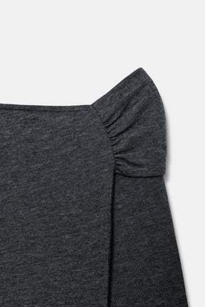 Asymmetric Neck Blouse