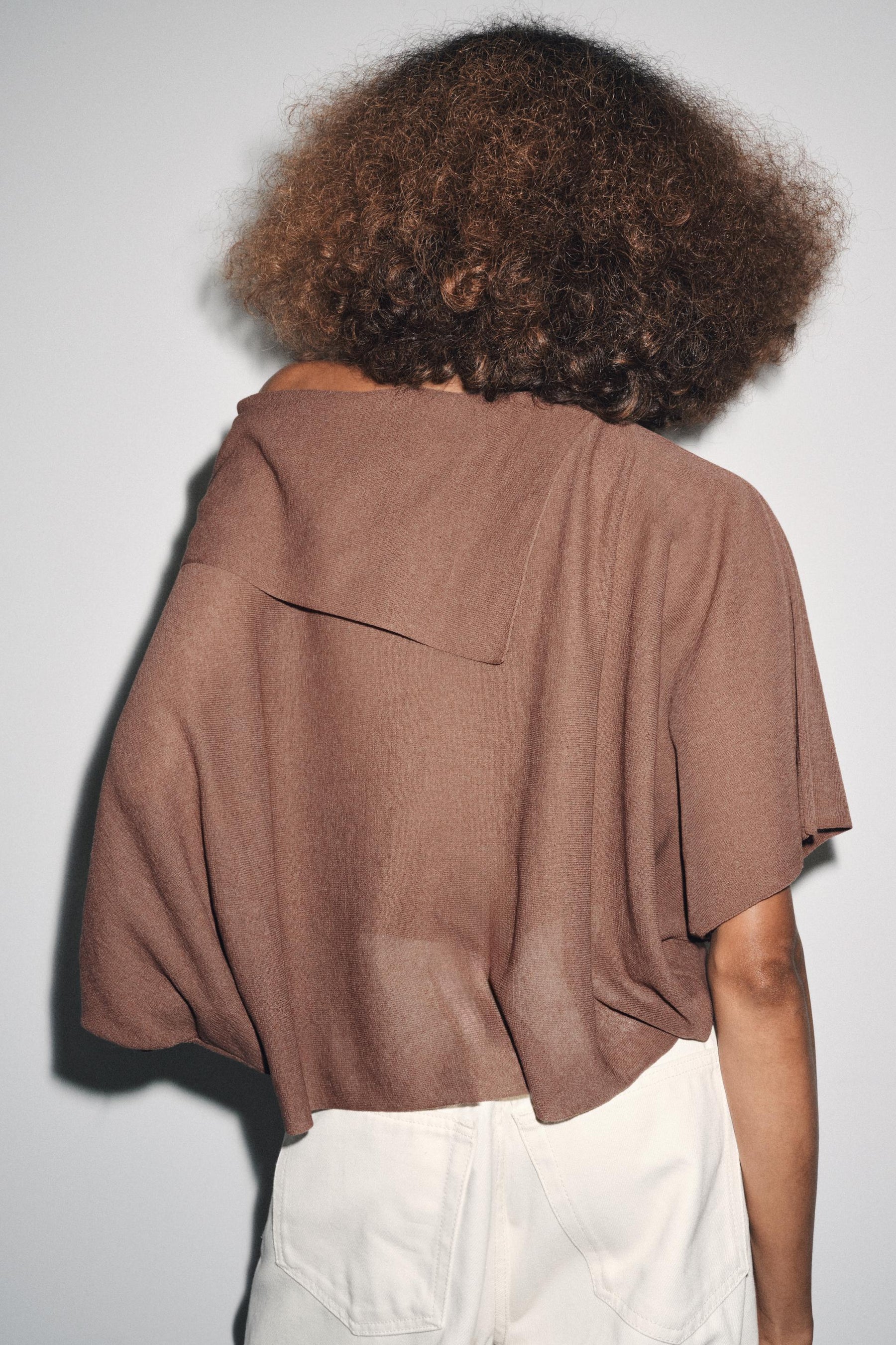 PLAIN KNIT SHORT SLEEVE JUMPER - Image 5