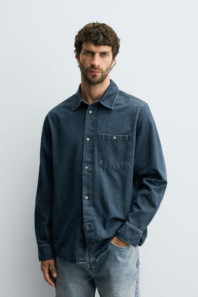 WASHED DENIM SHIRT - Image 2