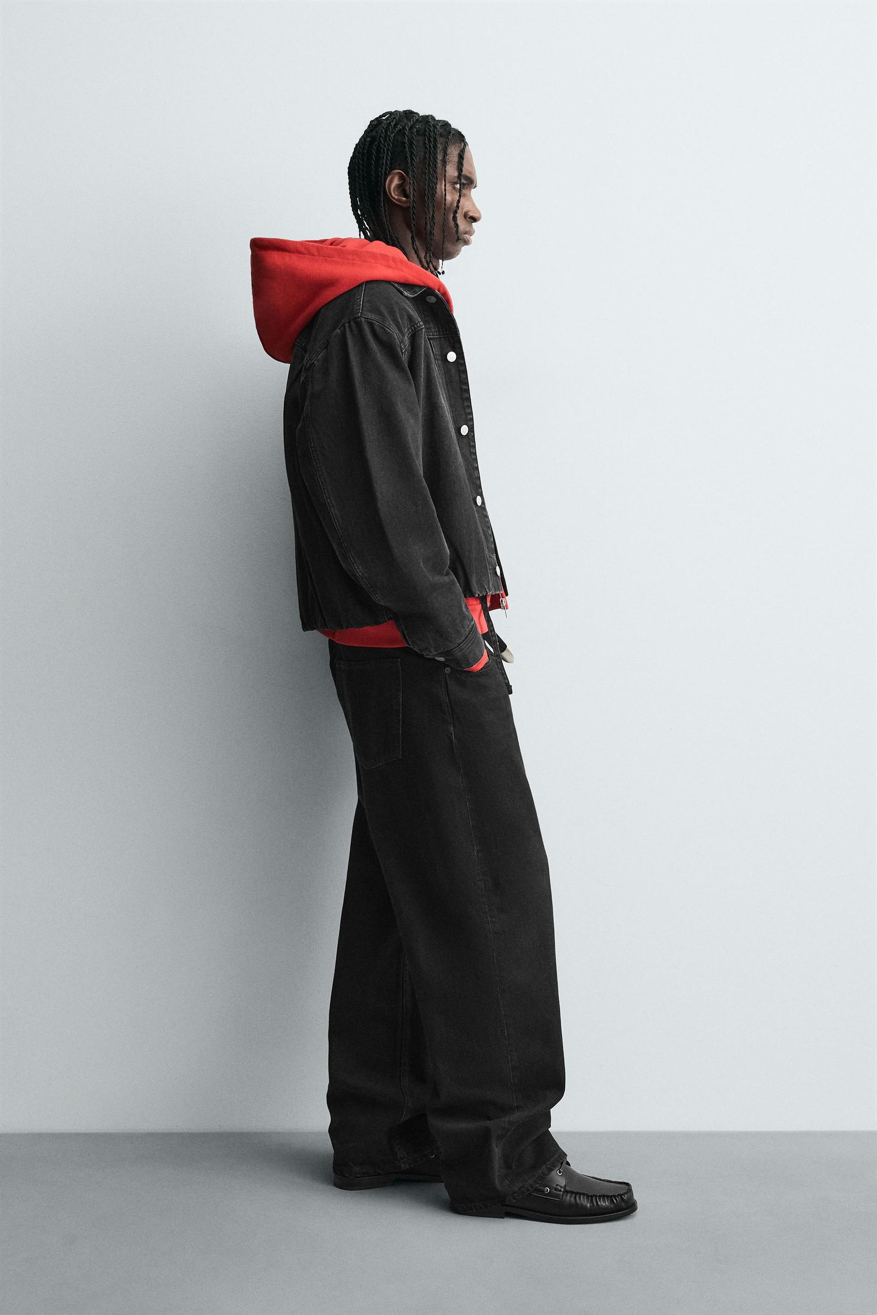 QUILTED BOXY FIT DENIM JACKET - Image 4