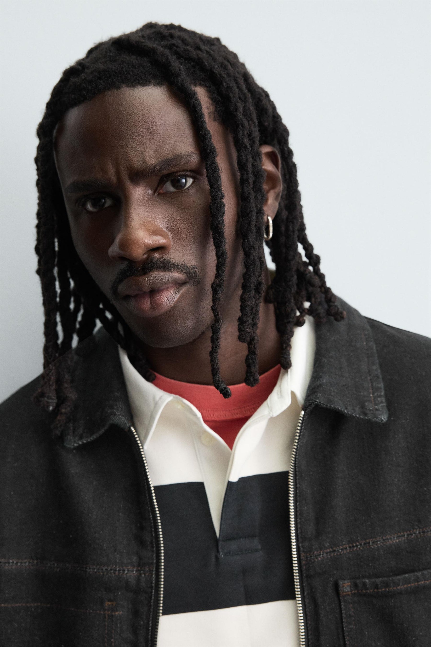 DENIM ZIP-UP OVERSHIRT - Image 5