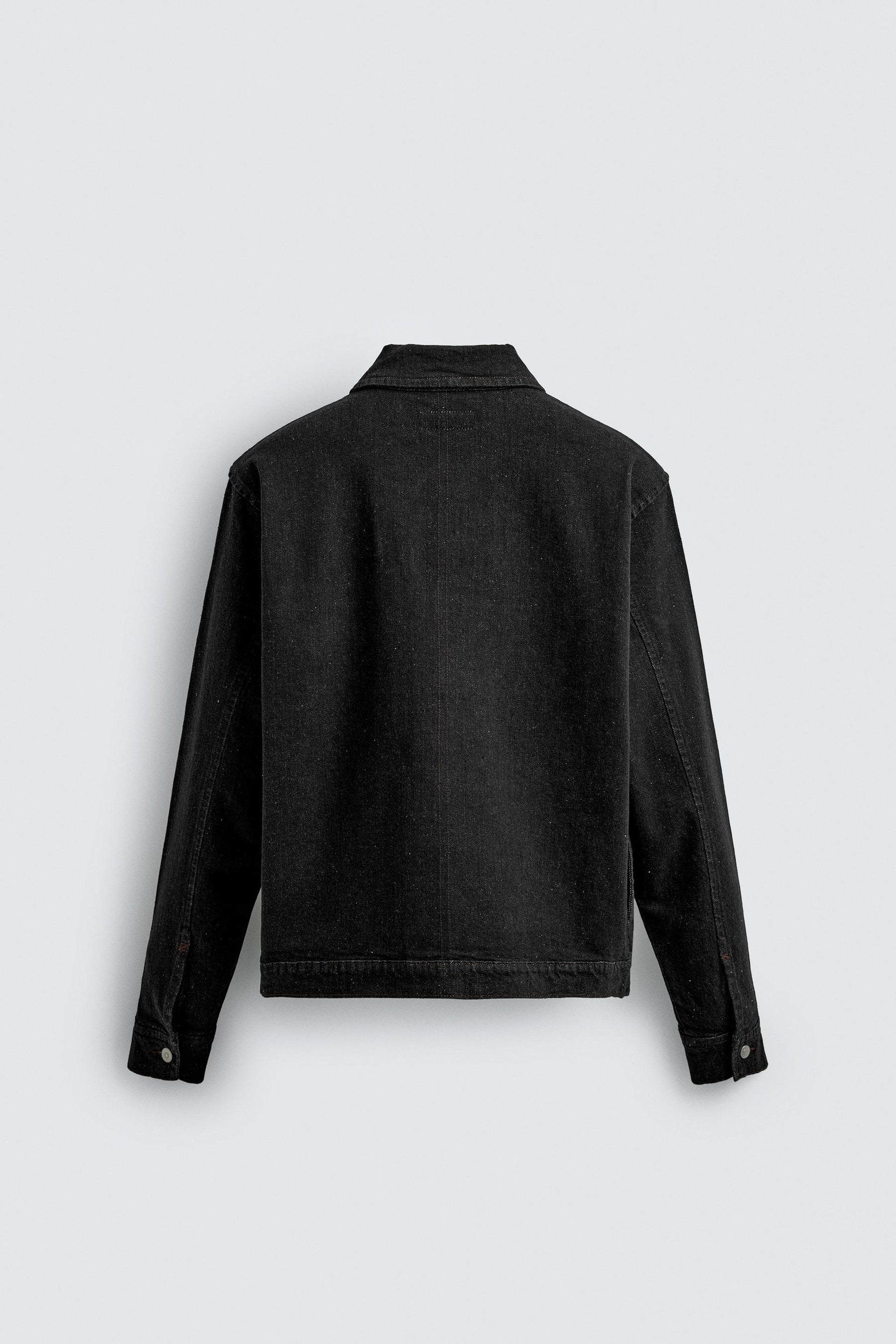 DENIM ZIP-UP OVERSHIRT - Image 7
