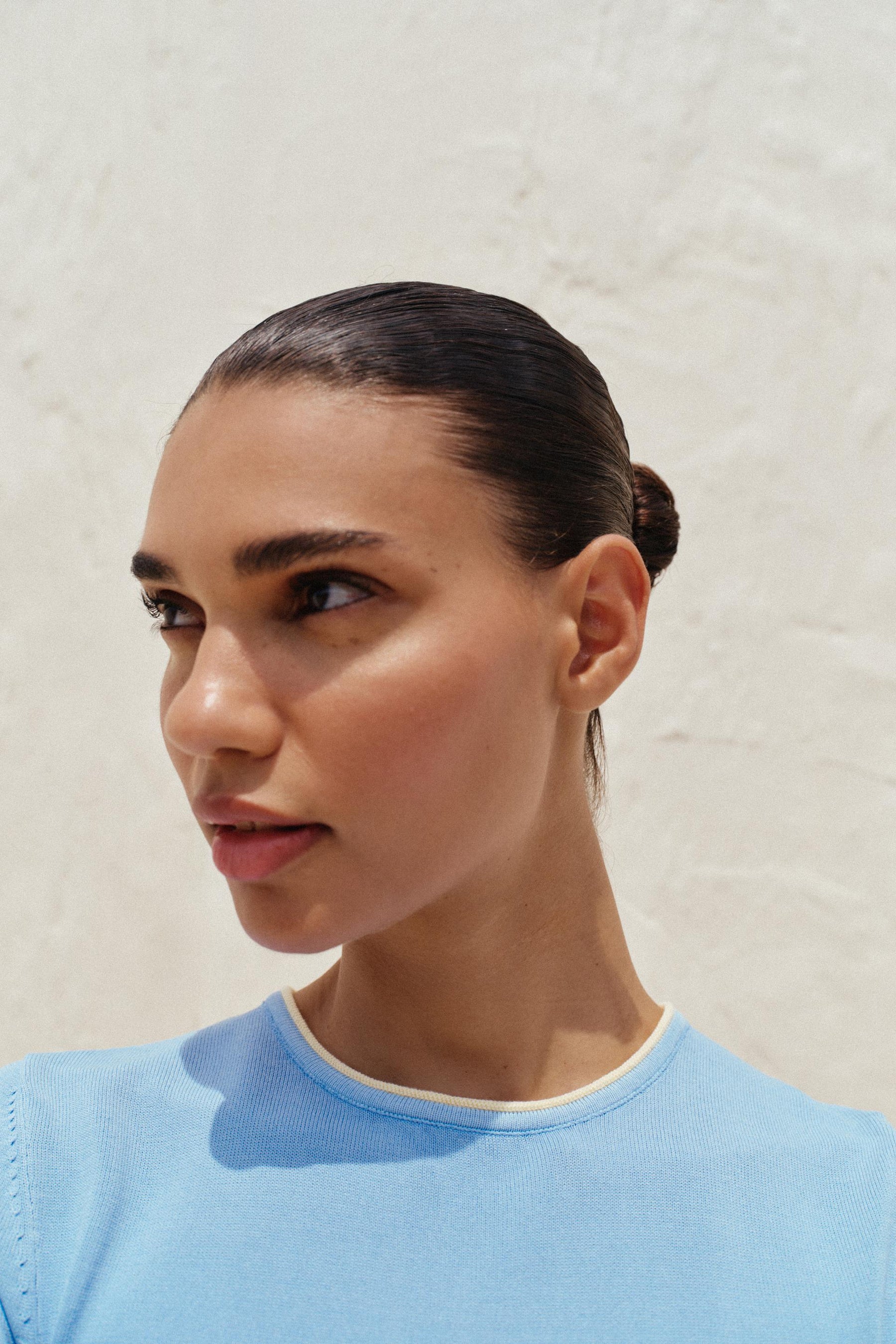 SHORT SLEEVE KNIT JUMPER WITH CONTRAST TRIMS - Image 4