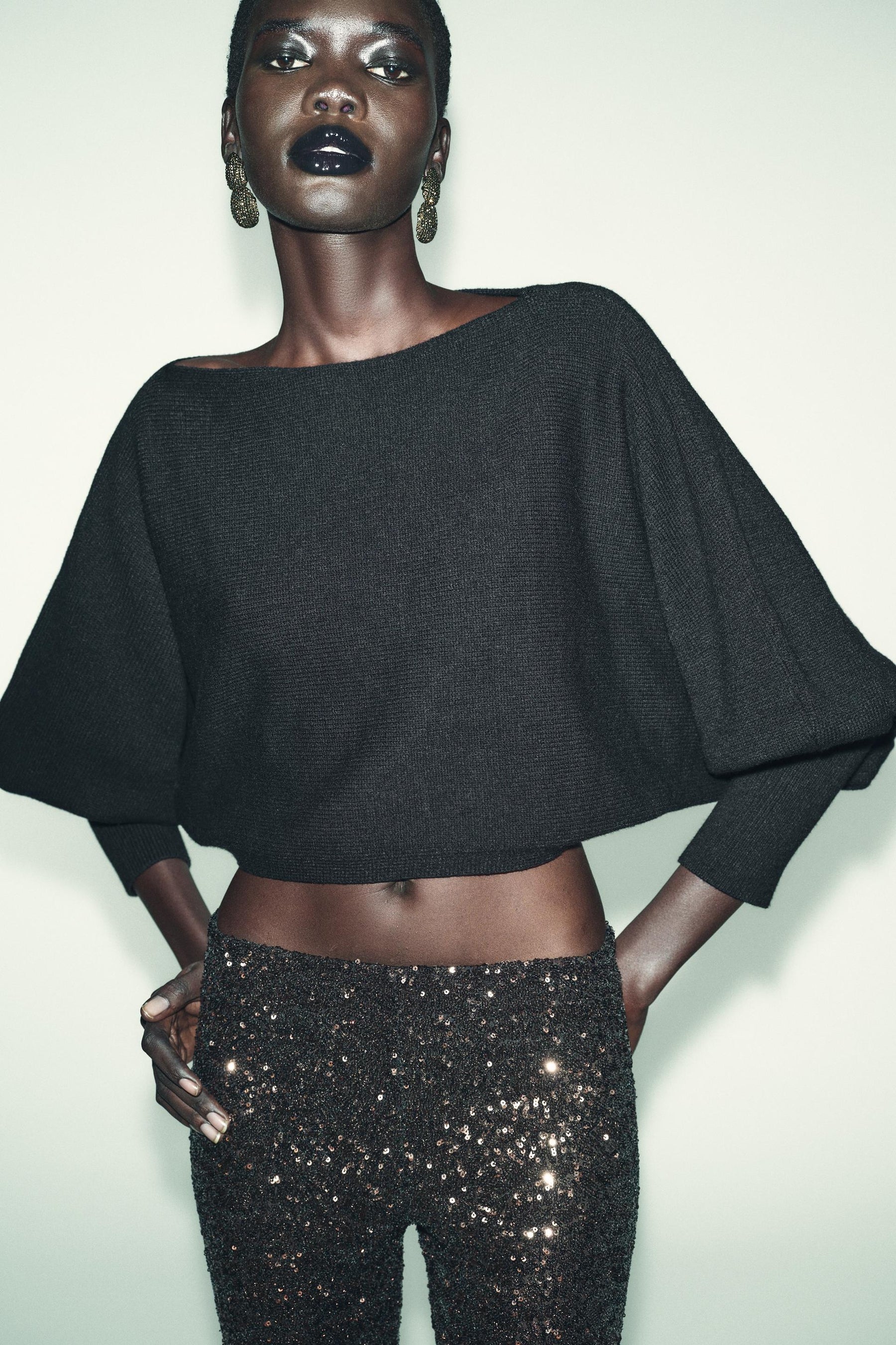 Knit Puff Sleeve Jumper