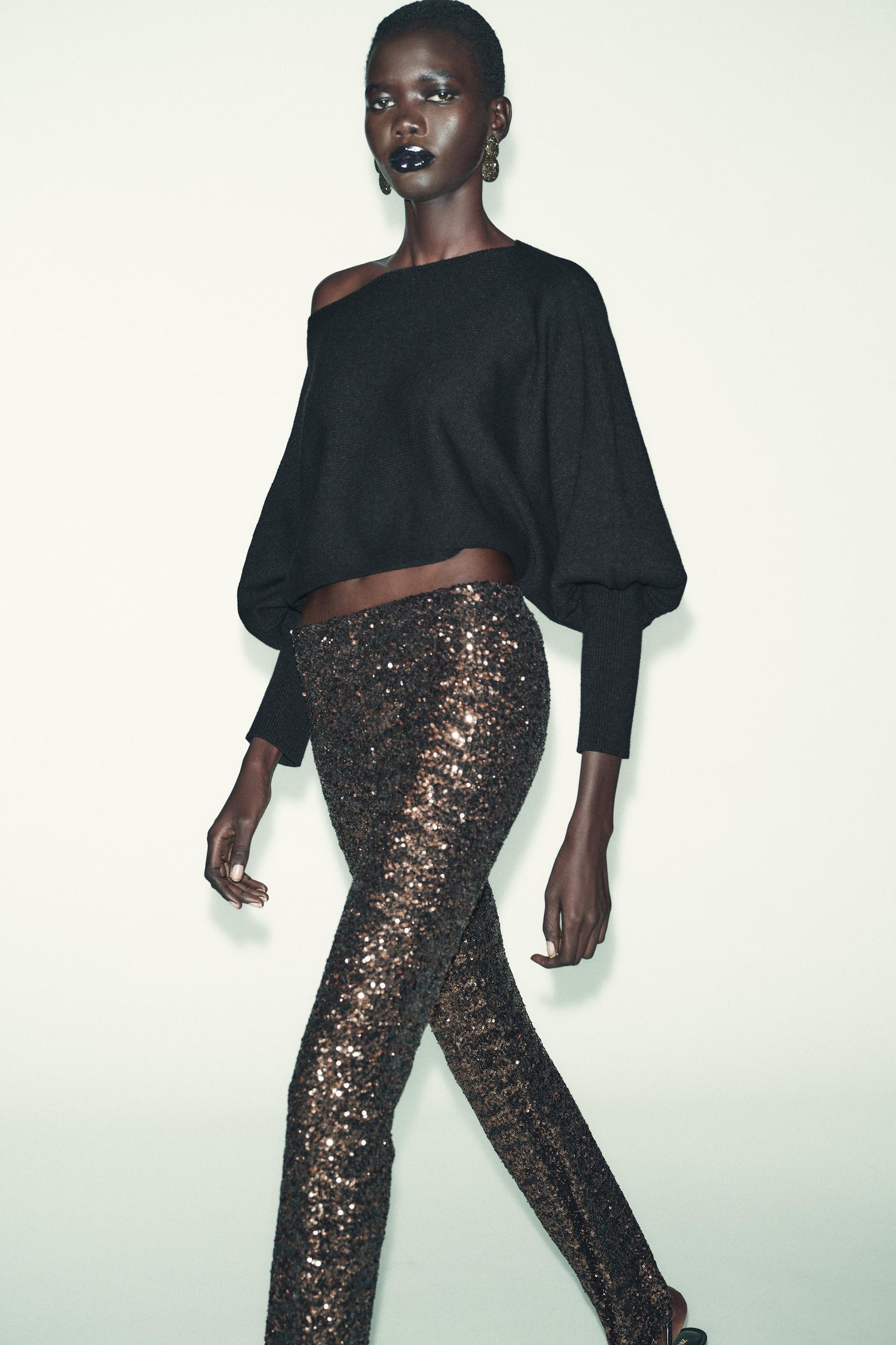 Knit Puff Sleeve Jumper