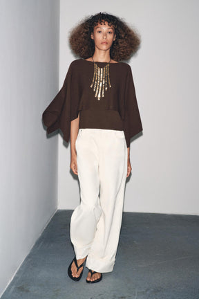 KNIT CAPE JUMPER - Image 6