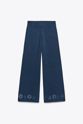 KNIT TROUSERS WITH CUTWORK EMBROIDERY - Image 4