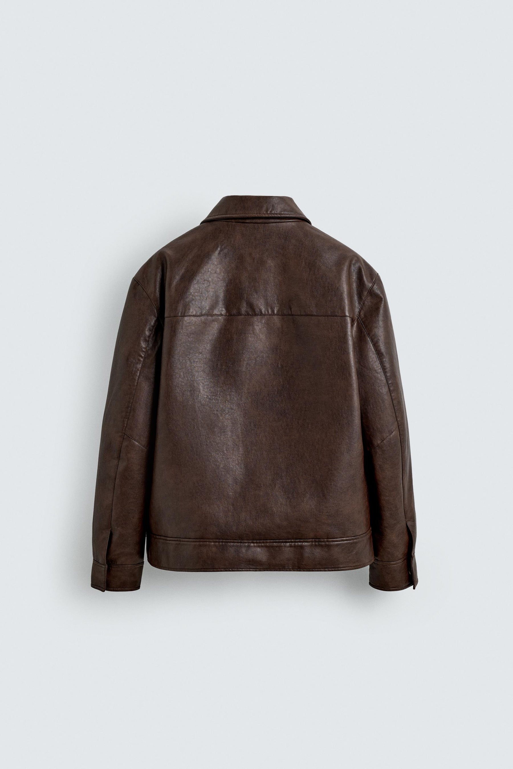 FAUX LEATHER OVERSHIRT - Image 7
