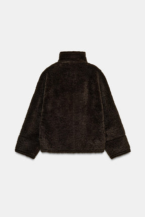 Faux Shearling Double-Faced Jacket