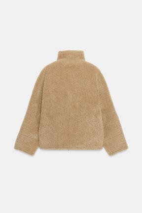 ZW COLLECTION FAUX SHEARLING DOUBLE-FACED JACKET - Image 8
