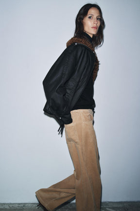 FAUX SHEARLING BOMBER JACKET ZW COLLECTION - Image 5