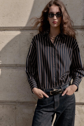 Striped cotton shirt