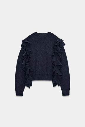 Ruffled Knit Jumper