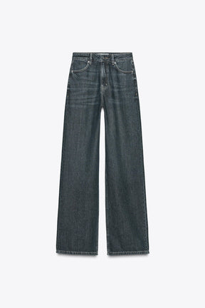 Straight-Fit High-Waist Jeans