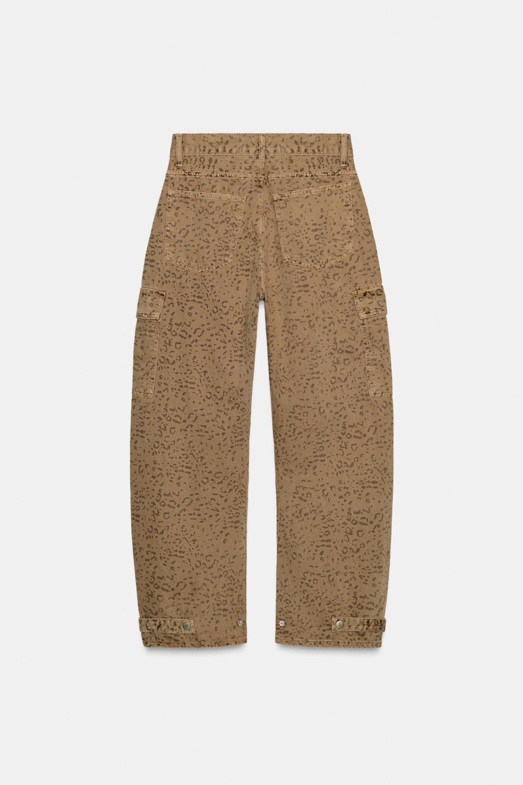 Animal Print Baggy Jeans