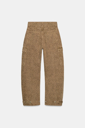 Animal Print Baggy Jeans