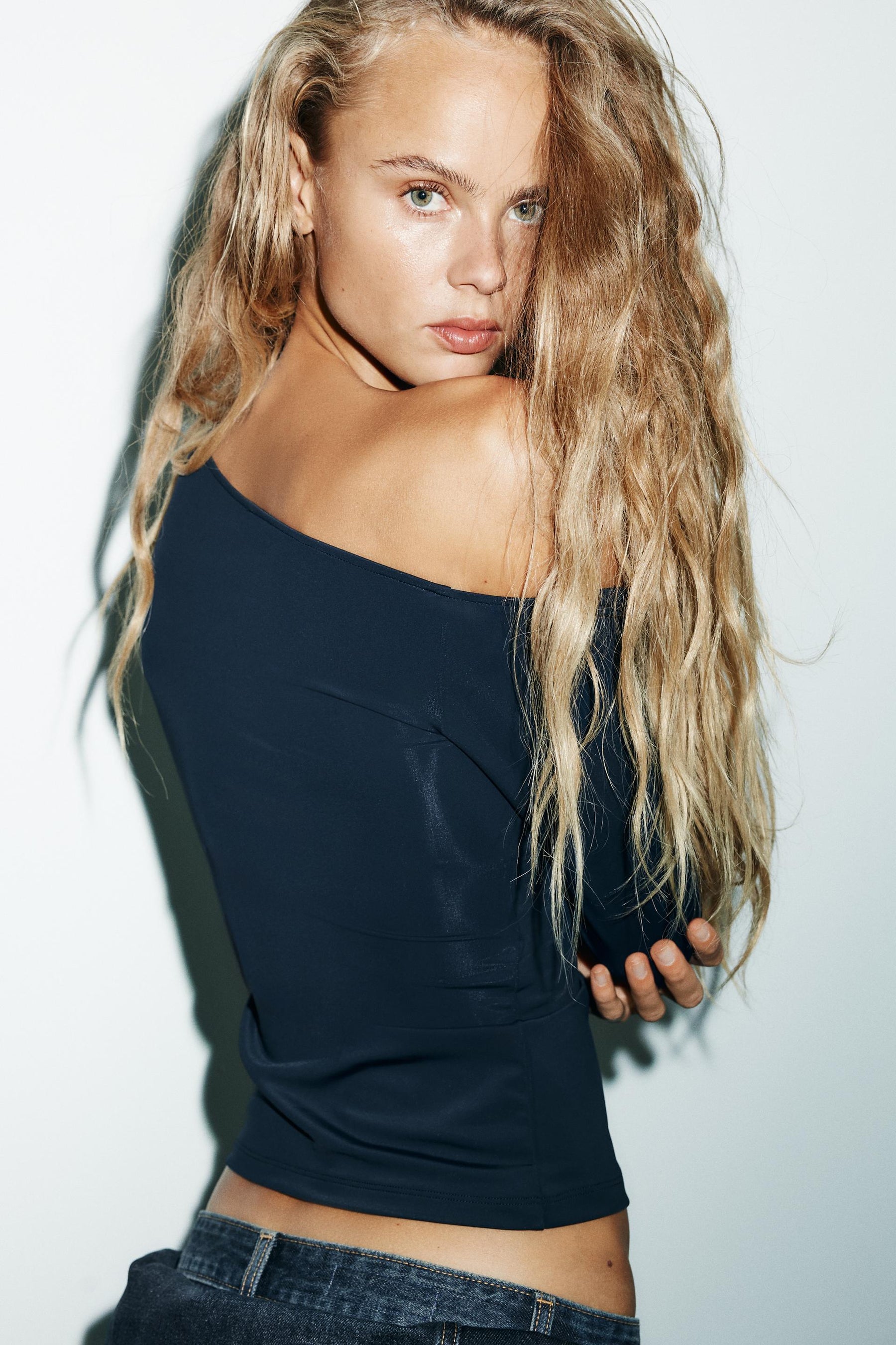 Asymmetric Polyamide T-Shirt