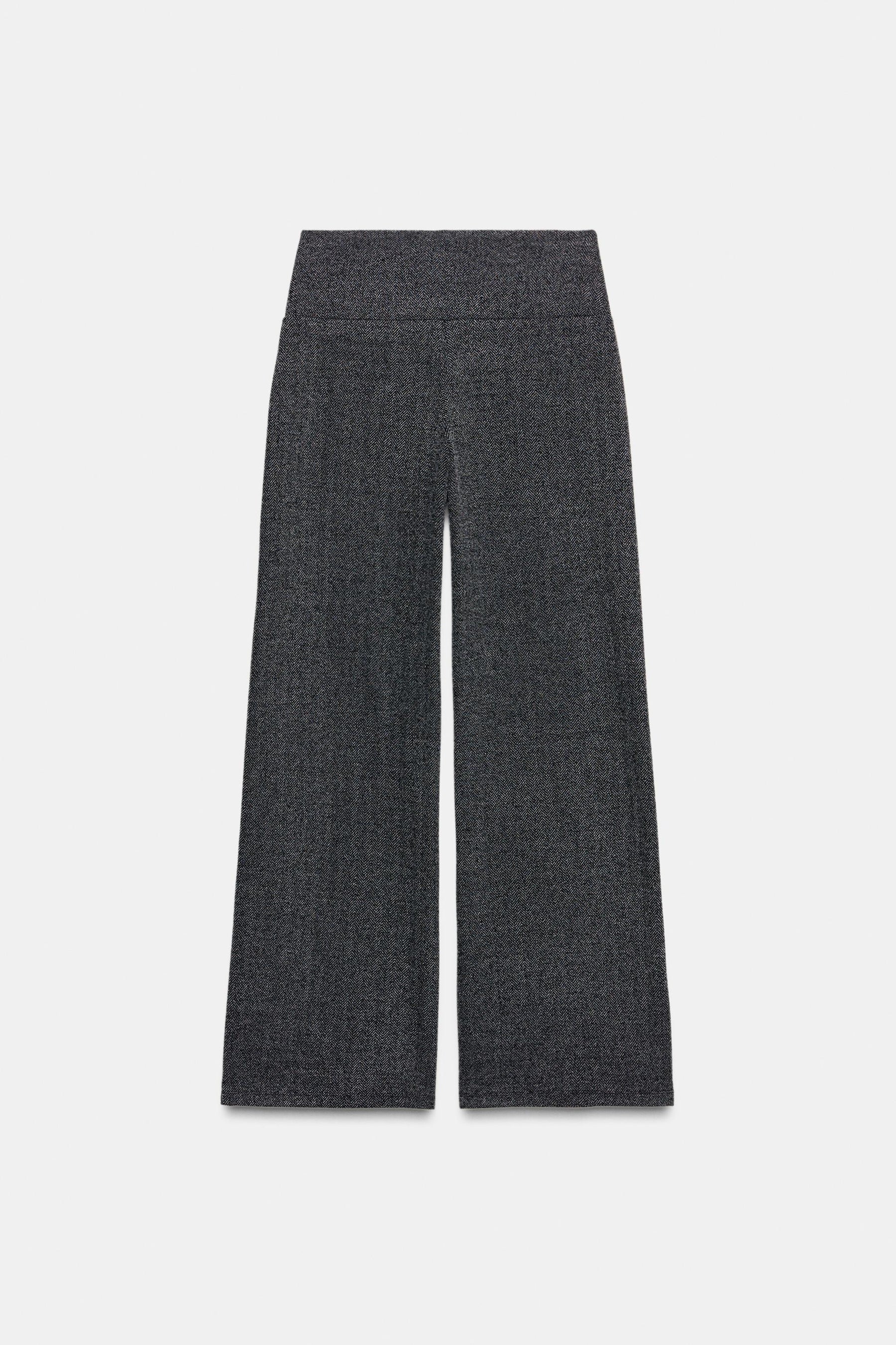 STRAIGHT-LEG TWILL TROUSERS