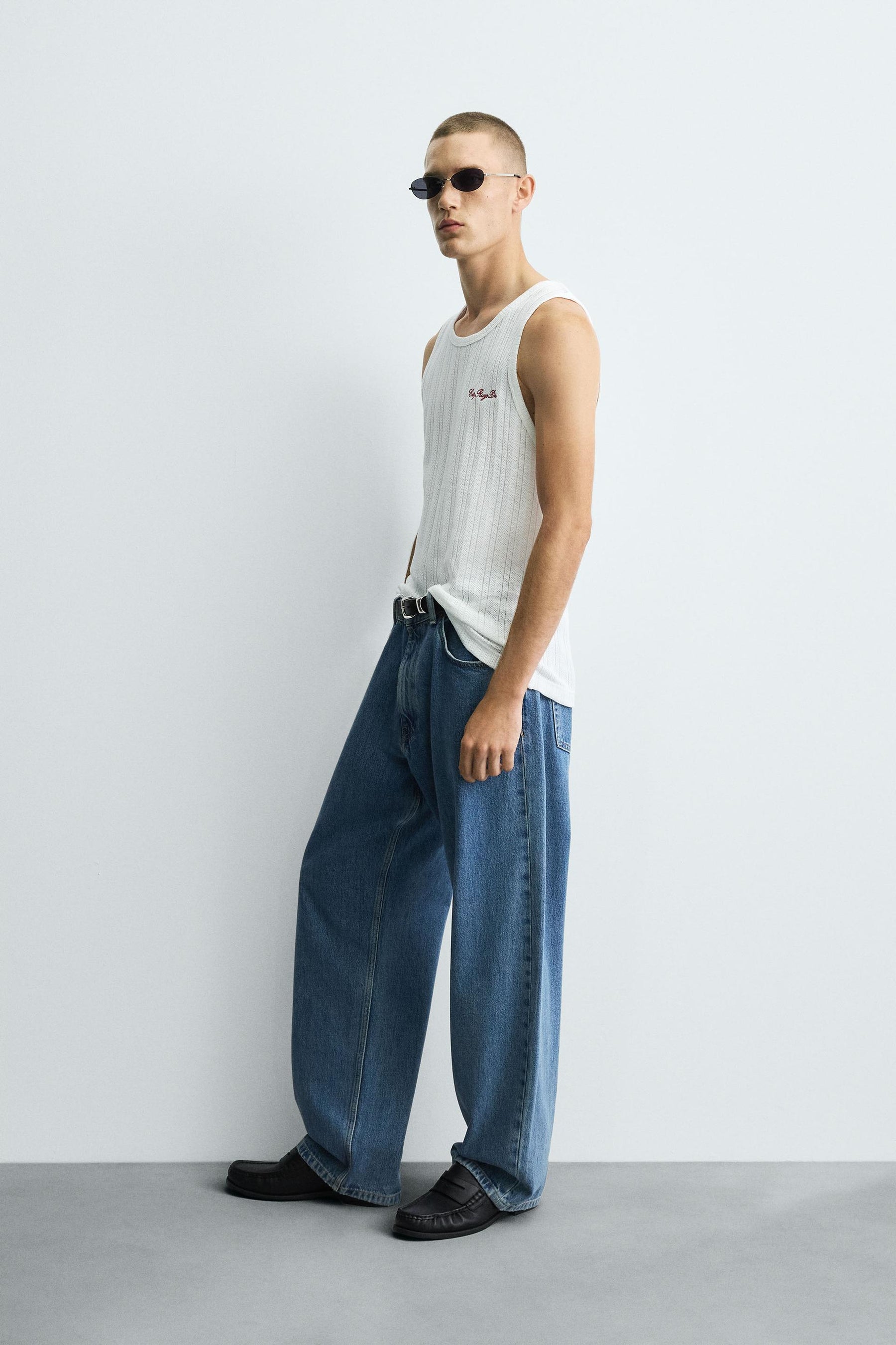 EMBROIDERED RIB TANK T-SHIRT - Image 4