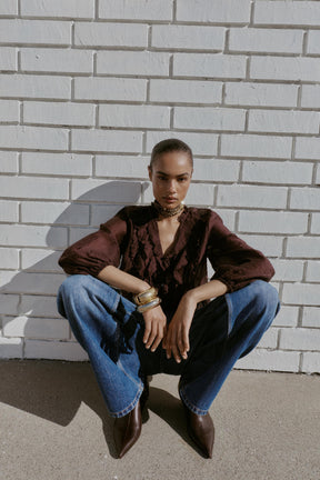 Ruffled Fashion Blouse