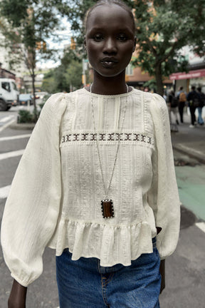 Romantic Entredeux Blouse