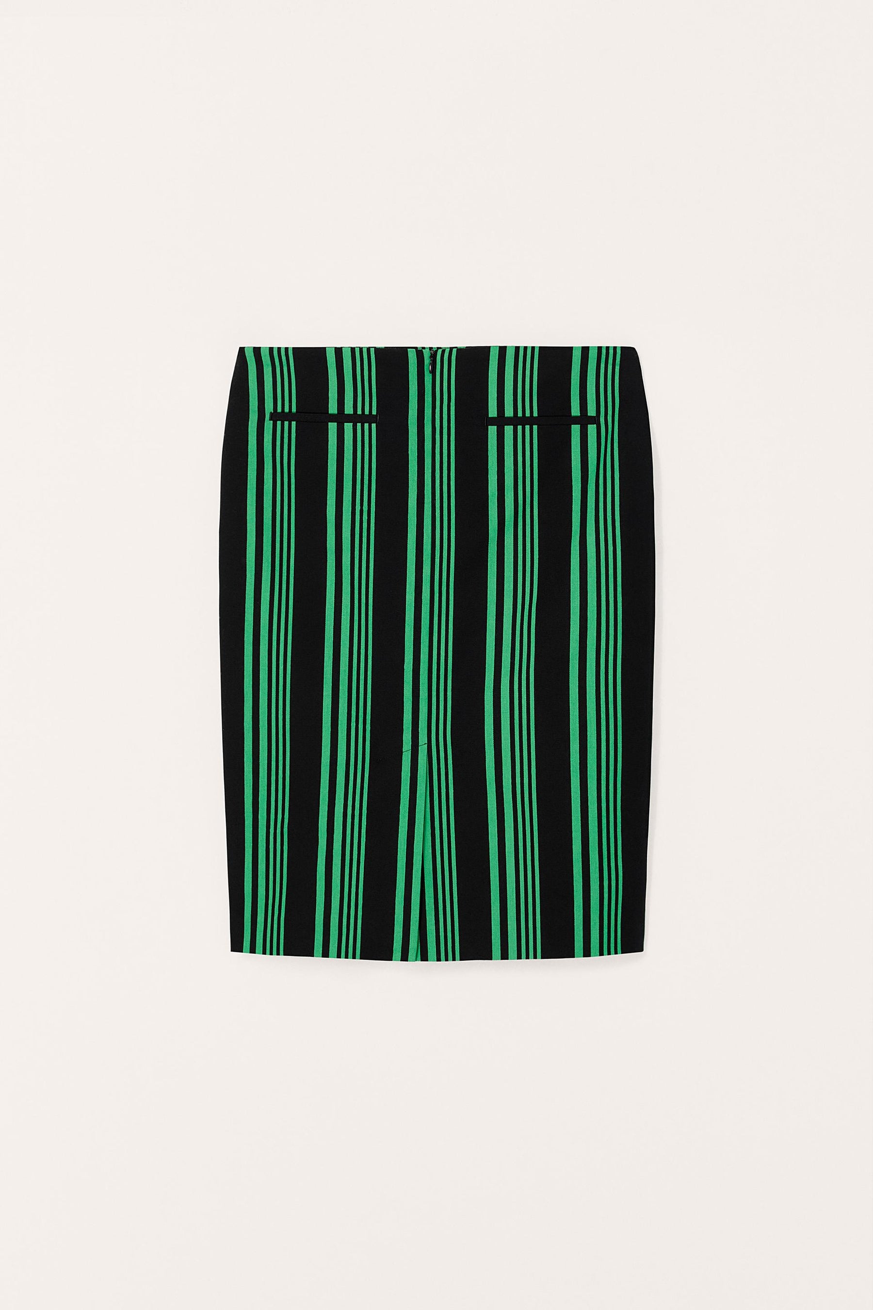 Striped Straight Skirt