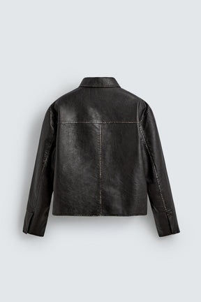 Faux Leather Jacket