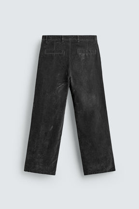 Flocked Relaxed Trousers