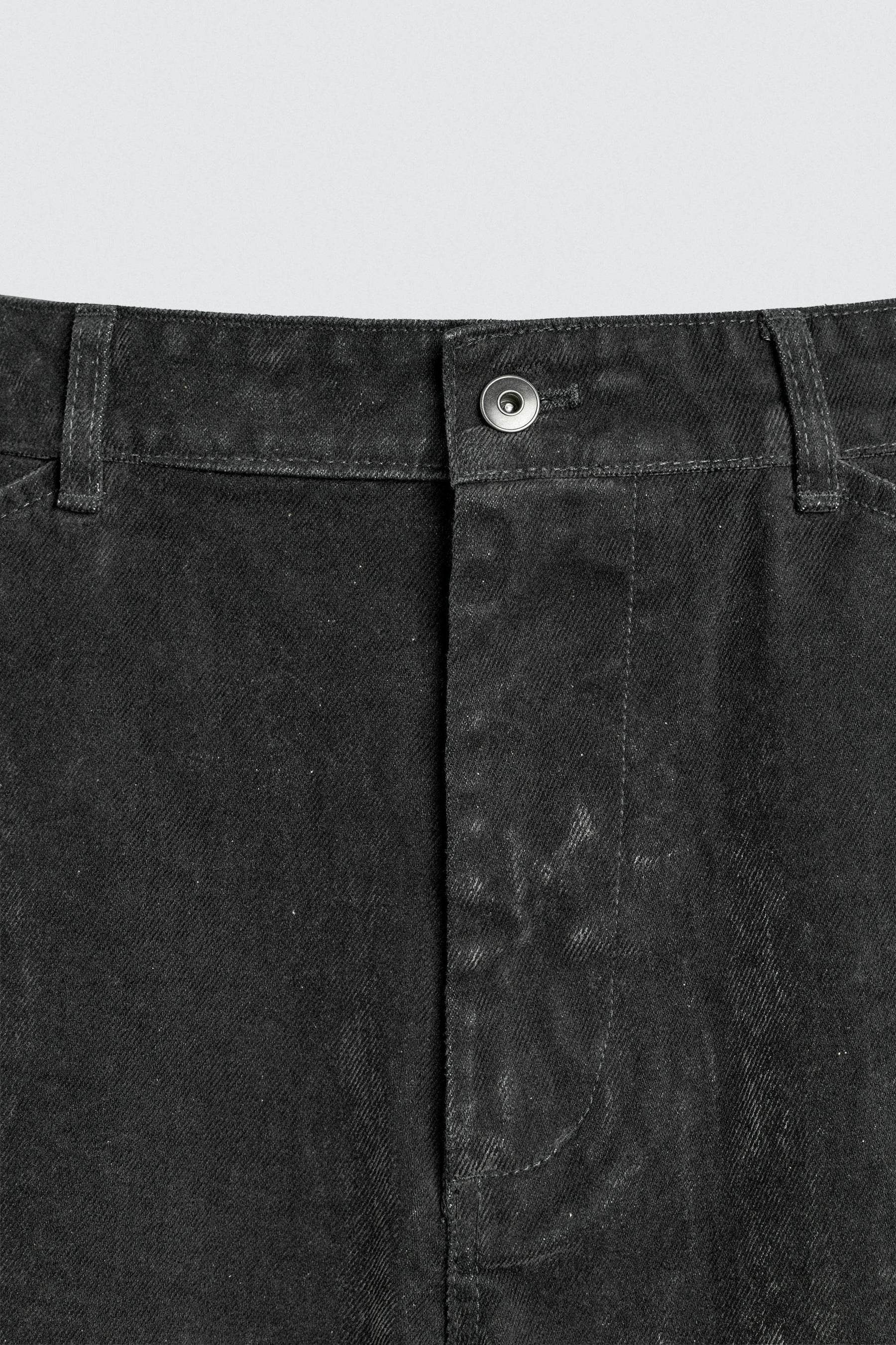 Flocked Relaxed Trousers