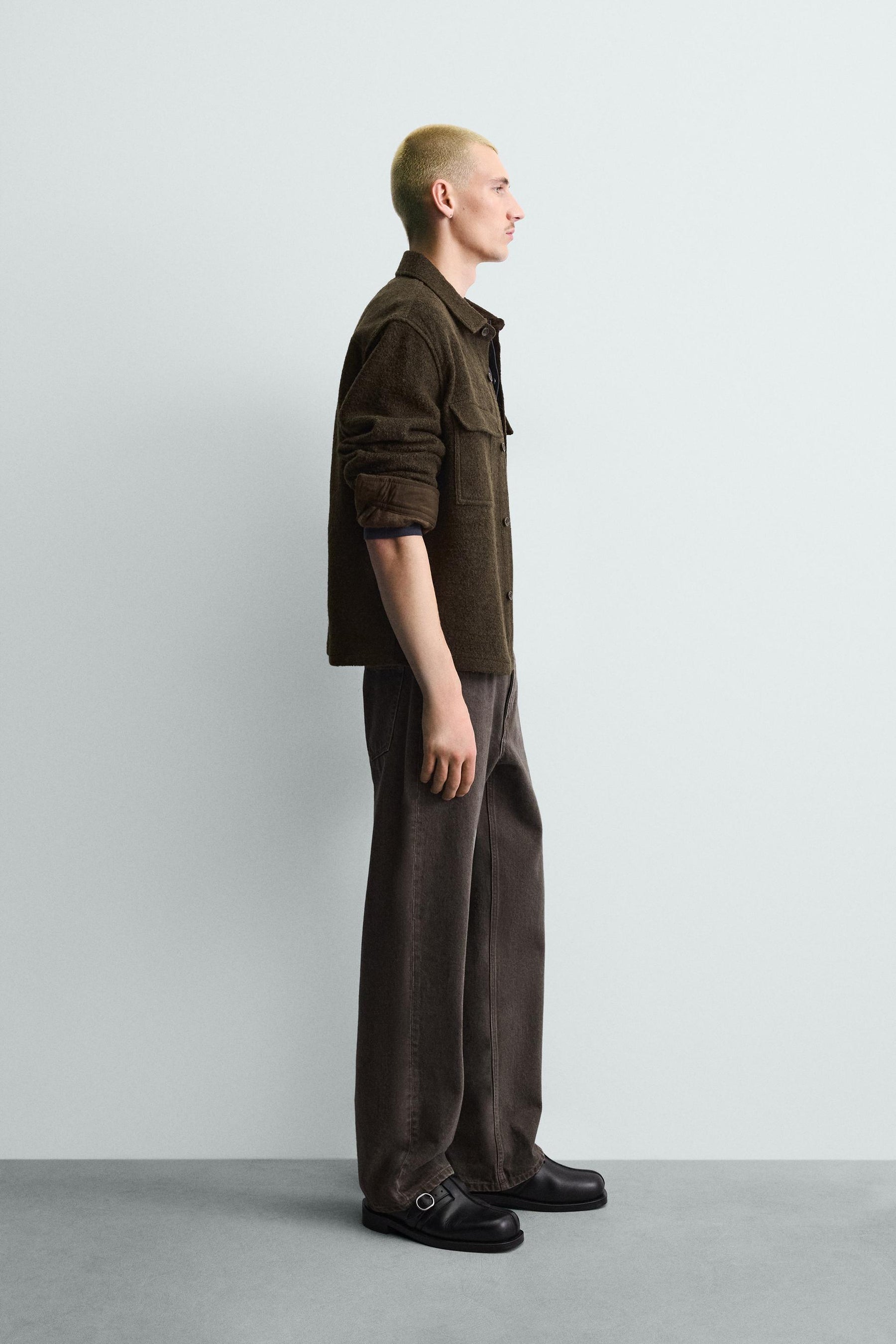 Textured Wool Overshirt