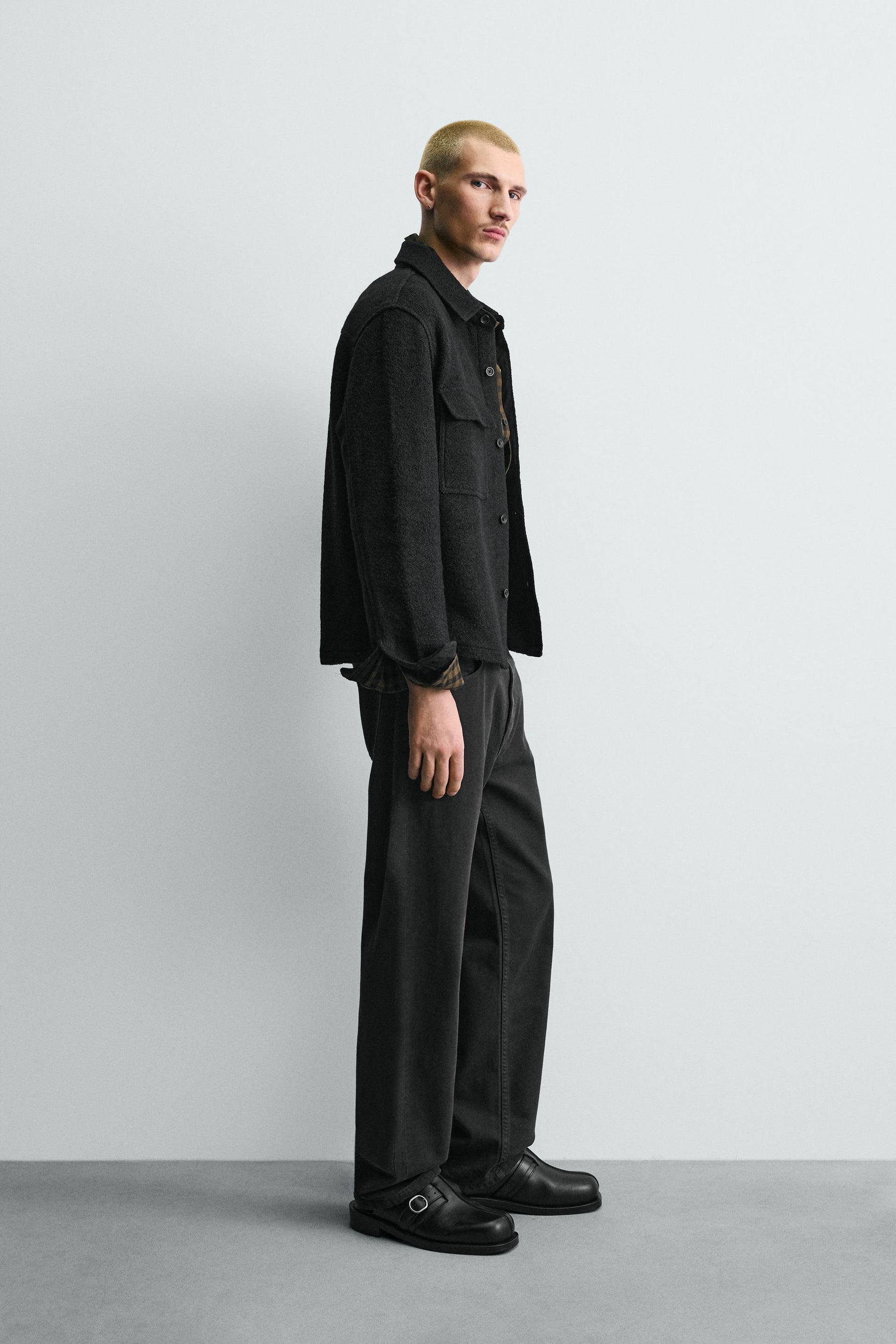 Textured Wool Overshirt