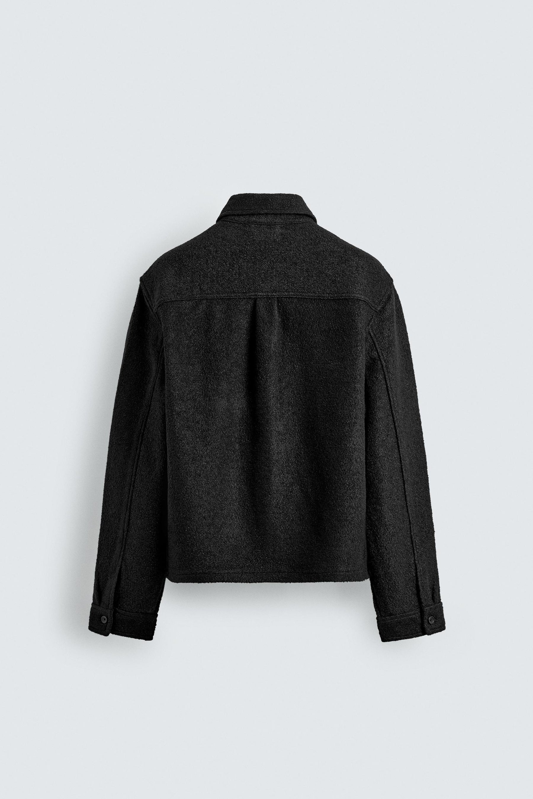 Textured Wool Overshirt