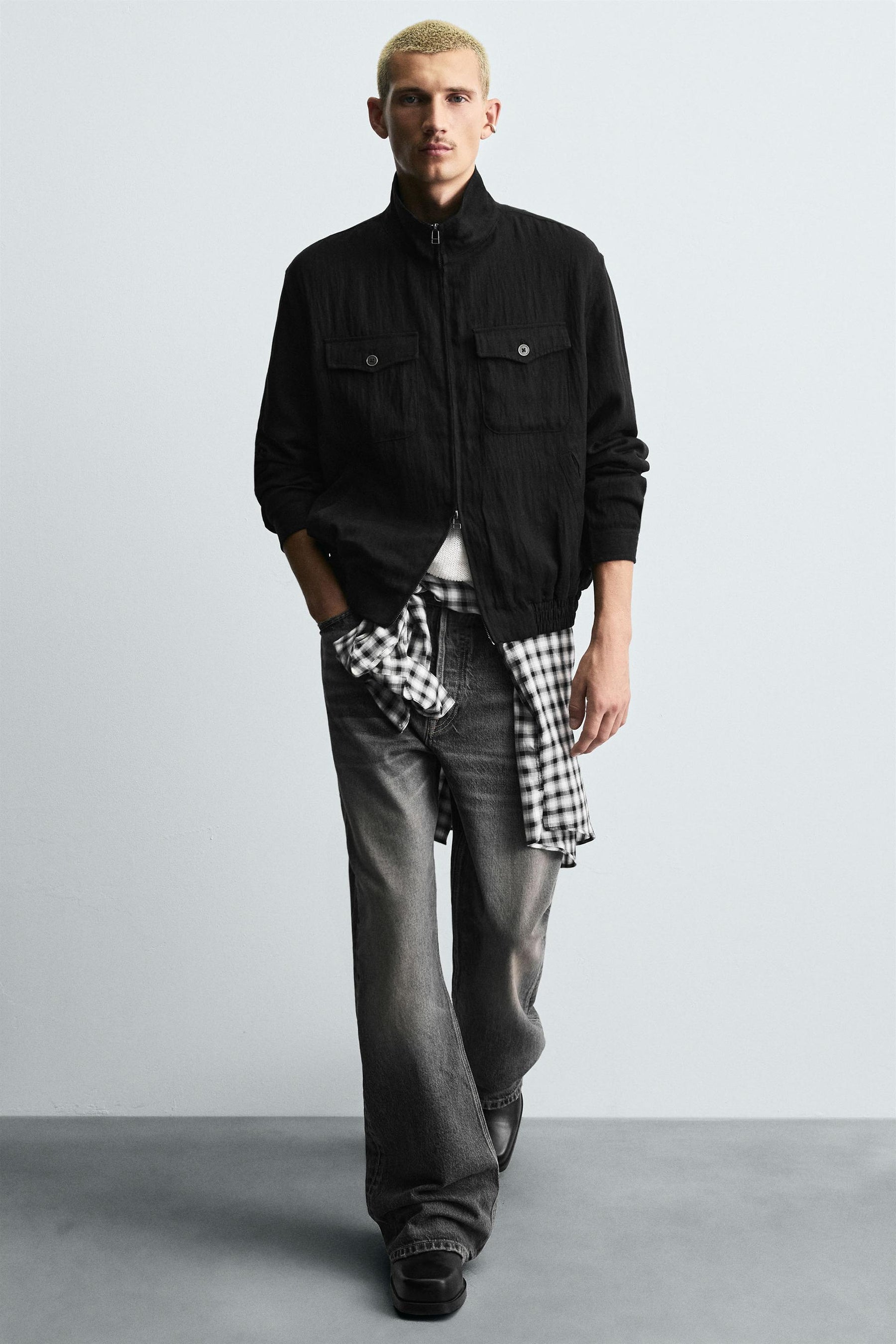 FLOWING RELAXED FIT JACKET - Image 6