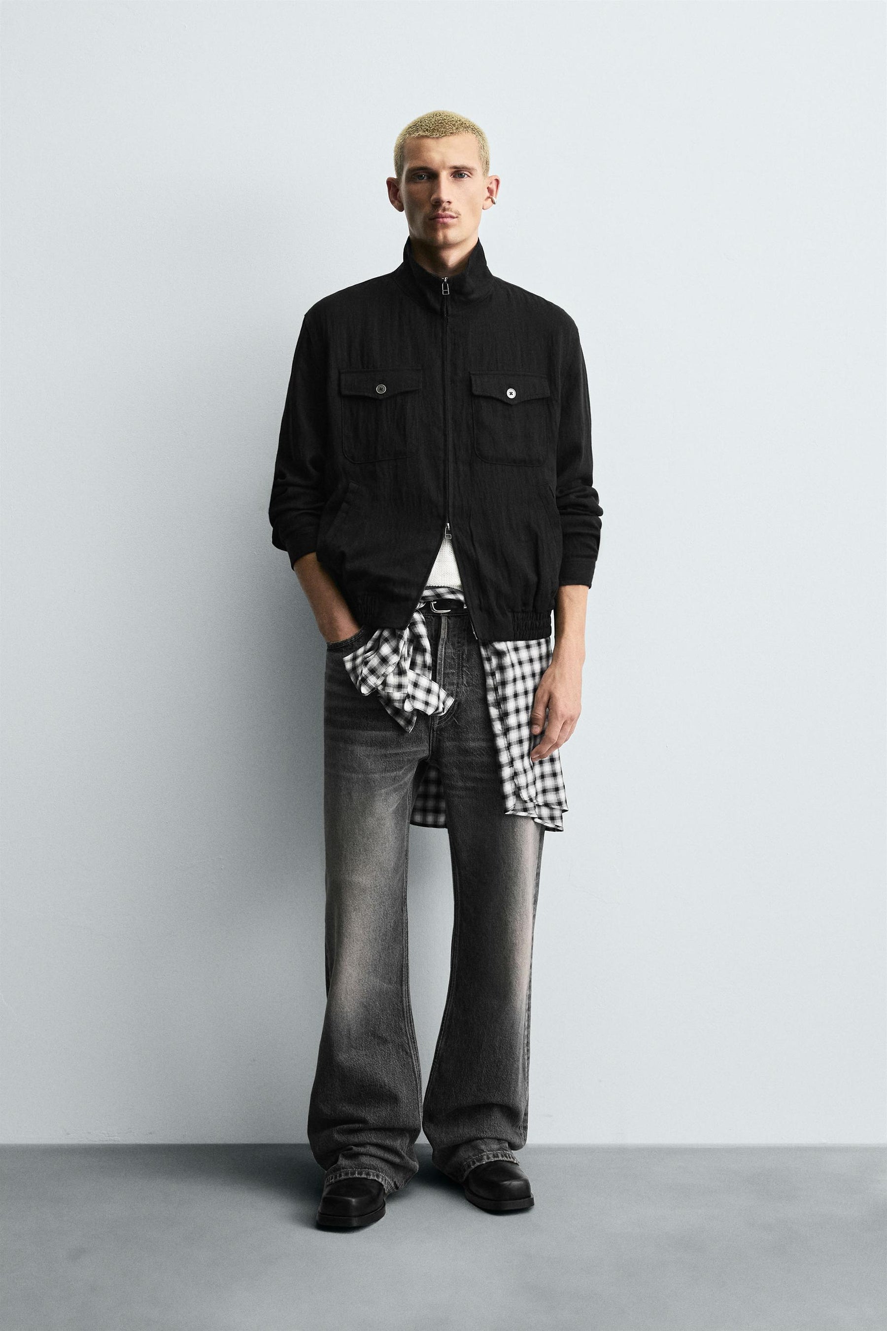 FLOWING RELAXED FIT JACKET - Image 1